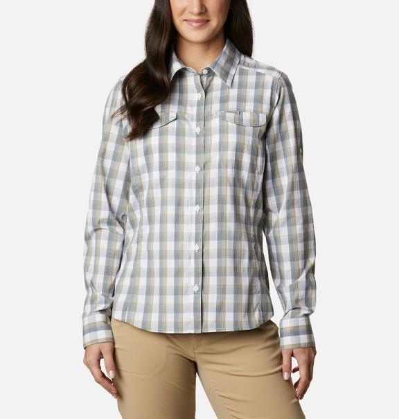 Columbia Silver Ridge Shirts White For Women's NZ57986 New Zealand